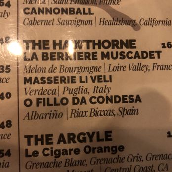 Carnegie Cellars Wine Bar and Kitchen - "The Hawthorne" description. - New American Near Me - Rochester, New York