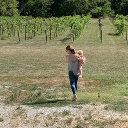 Headed to the vineyard with my niece Headed to the vineyard with my niece