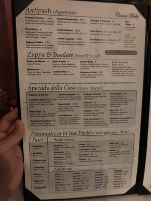 Menu photo 1 Cucina Bella Algonquin, IL