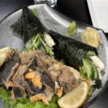 Sushi Ki-ichi - Salmon Skin Handroll - Sushi Bars Near Me - Tigard, Oregon Sushi Ki-ichi - Salmon Skin Handroll - Sushi Bars Near Me - Tigard, Oregon