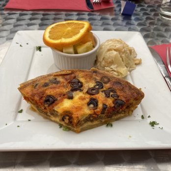 Cafe Laurent - Quiche aux Olives - French Near Me - Mar Vista, California Cafe Laurent - Quiche aux Olives - French Near Me - Mar Vista, California