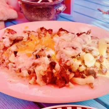 Bayside Skillet - Potatoes Tara with bacon on side so my vegetarian sister could share. Really good - Breakfast & Brunch Near Me - Ocean City, Maryland Bayside Skillet - Potatoes Tara with bacon on side so my vegetarian sister could share. Really good - Breakfast & Brunch Near Me - Ocean City, Maryland