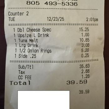 P & L Burgers - Receipt - P&L Burgers - Thousand Oaks Ca - 12/23/2025 - Burgers Near Me - Thousand Oaks, California P & L Burgers - Receipt - P&L Burgers - Thousand Oaks Ca - 12/23/2025 - Burgers Near Me - Thousand Oaks, California