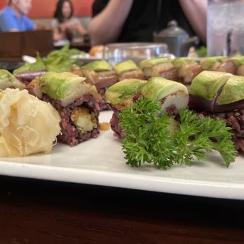 Sushiholic - Vegetarian Dragon Roll - Japanese Near Me - Novato, California Sushiholic - Vegetarian Dragon Roll - Japanese Near Me - Novato, California