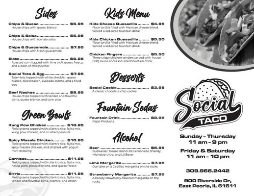 Menu photo 4 Social Taco East Peoria, IL
