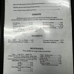 Dave’s Diner - Dave's Diner menu