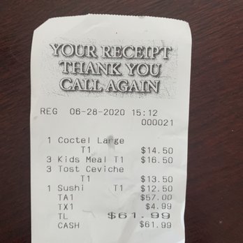 El Cevichazo - My receipt - Seafood Near Me - Garden Grove, California El Cevichazo - My receipt - Seafood Near Me - Garden Grove, California
