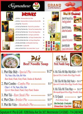 SIGNATURE #1 PHO & GRILL - Updated August 2025 - 9200 Bolsa Ave ...