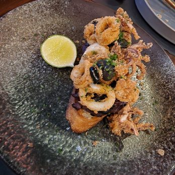 Edo Gastro Tapas And Wine - Calamari Crostini - Tapas/Small Plates Near Me - Las Vegas, Nevada