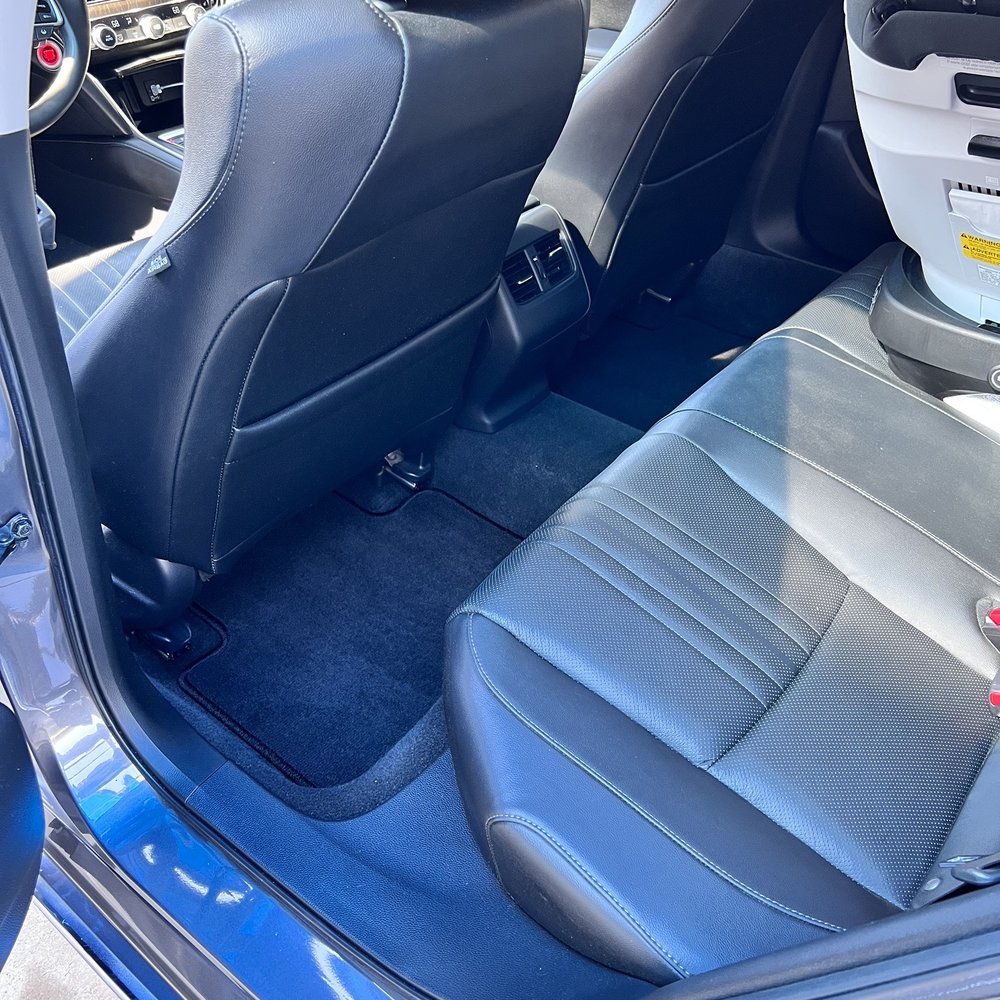 Amerishine Carwash - Back seat. Used interior cleaner spray, compressed air, and matt wash. - Car Wash Near Me - West Monroe, Louisiana Amerishine Carwash - Back seat. Used interior cleaner spray, compressed air, and matt wash. - Car Wash Near Me - West Monroe, Louisiana