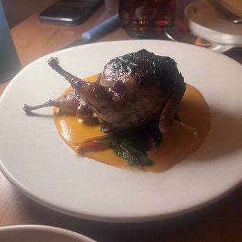 Bad Idea - Quail stuffed with sticky rice and foie gras and served on top of sweet potato curry. - Wine Bars Near Me - Nashville, Tennessee