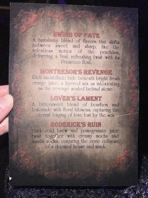 Menu photo 3 Edgar Allan Poe Speakeasy Oakland, CA Menu photo 3 Edgar Allan Poe Speakeasy Oakland, CA