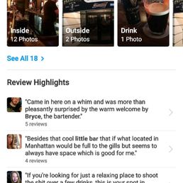 I was curious when I saw the first pic. Pay attention to the review: "Came in here on a whim and was more than pleasantly surprised..." I was curious when I saw the first pic. Pay attention to the review: "Came in here on a whim and was more than pleasantly surprised..."