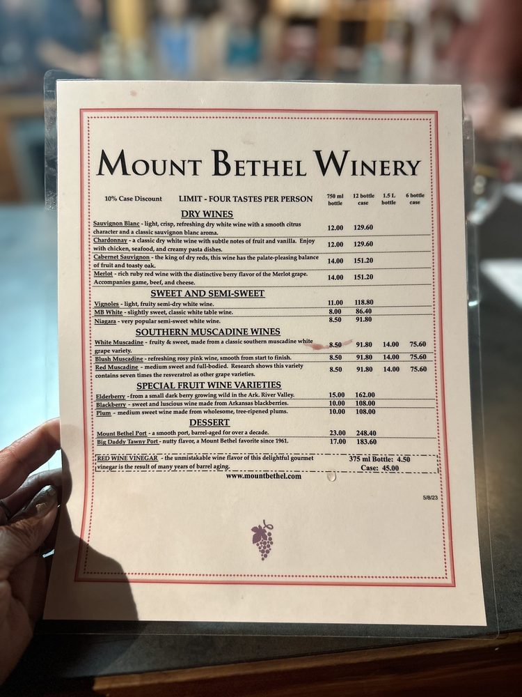 MOUNT BETHEL WINERY Updated September 2024 26 Photos & 24 Reviews