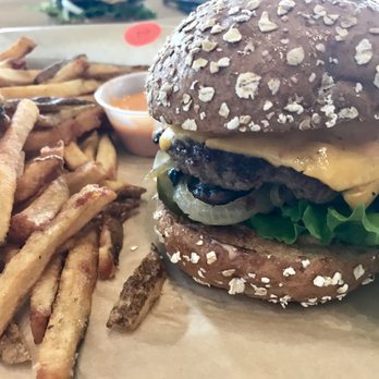 MOOYAH Burgers, Fries & Shakes - Build-your-own 1/4 lb burger ($5.29) and fries ($2.69) - Burgers Near Me - Irvine, California MOOYAH Burgers, Fries & Shakes - Build-your-own 1/4 lb burger ($5.29) and fries ($2.69) - Burgers Near Me - Irvine, California