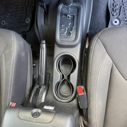 SundBro’s Auto & Boat Detailing - Shifter and cupholder "after"