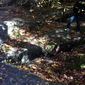 Worlds End State Park - Rock Garden - climbed through these tiny crevices in the ground - Parks Near Me - Forksville, Pennsylvania