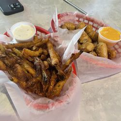 Pretzel bites and pickle fries