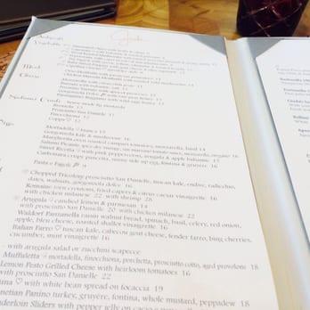 GIADA - Menu - Italian Near Me - Las Vegas, Nevada