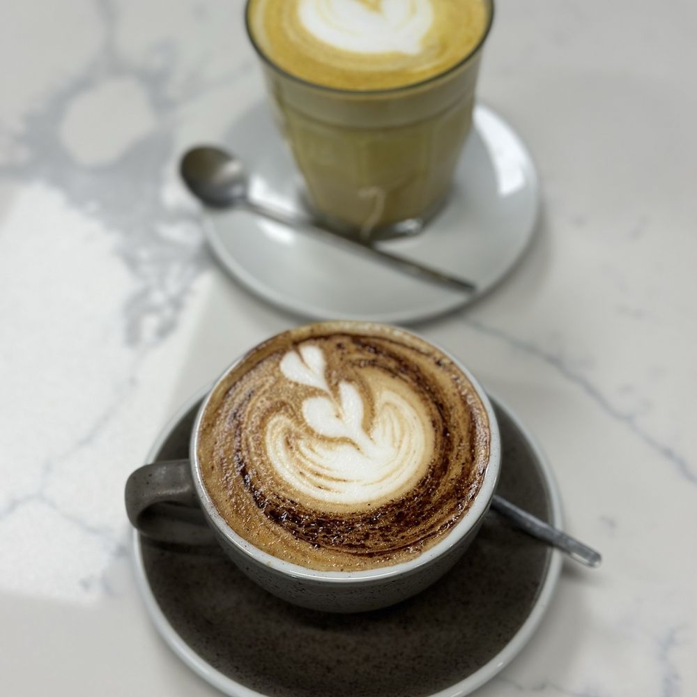 Common Room Roasters - a cappuccino and a latte - Coffee Roasteries Near Me - Long Beach, California Common Room Roasters - a cappuccino and a latte - Coffee Roasteries Near Me - Long Beach, California