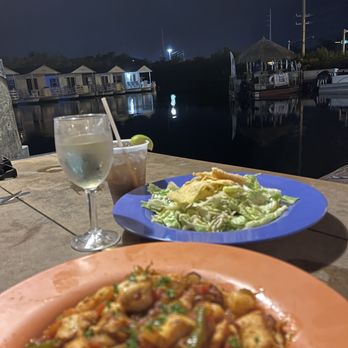 Hurricane Hole - Jambalaya, Caesar salad with a view. - Seafood Near Me - Key West, Florida