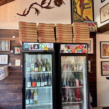 Revolver - Fridge with beverages for purchase and local beer/cider/kombucha - Pizza Near Me - Santa Barbara, California Revolver - Fridge with beverages for purchase and local beer/cider/kombucha - Pizza Near Me - Santa Barbara, California