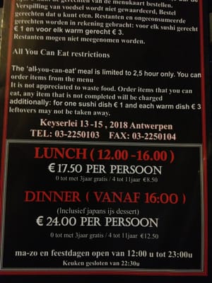 Menu photo 3 Kaiseki Antwerp, VAN