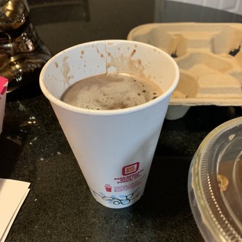 Dunkin' - Hot chocolate not filled properly. - Coffee & Tea Near Me - San Jose, California