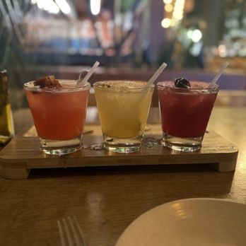 Leoncito - Seasonal Fall flight. Strawberry, pina, and cherry - Mexican Near Me - Las Vegas, Nevada