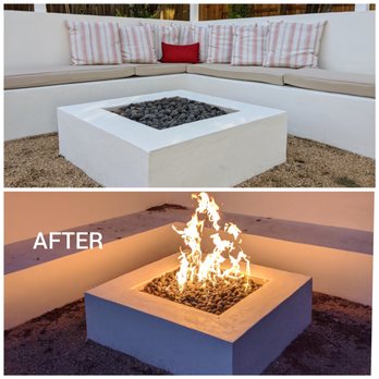 Remodel Boutique - Propane powered fire pit - General Contractors Near Me - Austin, Texas