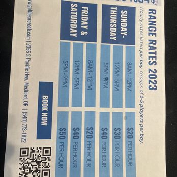 Bear Creek Golf Center - Range rates. - Golf Near Me - Medford, Oregon Bear Creek Golf Center - Range rates. - Golf Near Me - Medford, Oregon