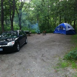 Grafton Notch Campground - Picnic table and fire ring at all sites.