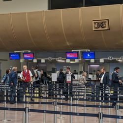 Delta Air Lines - Delta's check-in counters at Stockholm-Arlanda