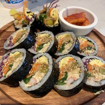 Mama's Kitchen - Veggie kimbap - Korean Near Me - Bellevue, Washington