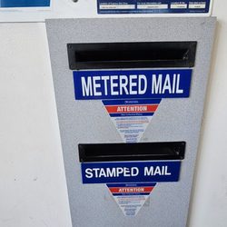 US Post Office - South Richmond Hill Post Office "lobby drop-off" slots (a wall-mounted opening indoors)