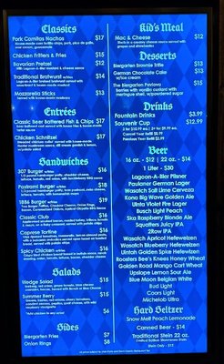 Menu photo 1 Lagoon Biergarten Farmington, UT