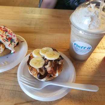 Toasted Mallow - The Elvis and banana split with a lava flow and frozen Chai. Yum! - Desserts Near Me - Gilbert, Arizona Toasted Mallow - The Elvis and banana split with a lava flow and frozen Chai. Yum! - Desserts Near Me - Gilbert, Arizona