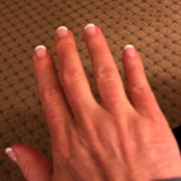 I received a French gel manicure with extra scrub lotion.