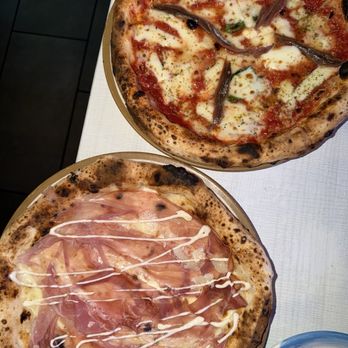 Song E Napule - Truffle (Tartufata) and Napoletana (with anchovies) - Pizza Near Me - New York, New York