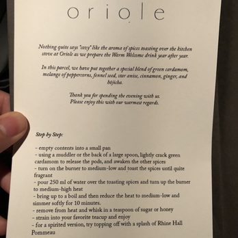 Oriole - Current menu as of October 2018 - New American Near Me - Chicago, Illinois Oriole - Current menu as of October 2018 - New American Near Me - Chicago, Illinois