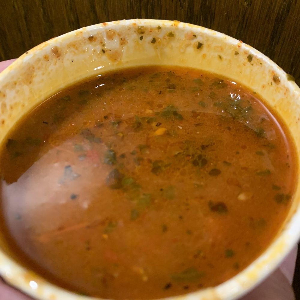 Dragon's Den - Meat Ball Soup - via room service - American Near Me - Carlsbad, California Dragon's Den - Meat Ball Soup - via room service - American Near Me - Carlsbad, California