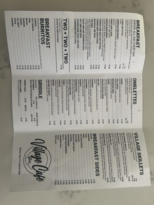 Menu photo 4 Village Cafe Long Beach, CA