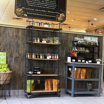 Polly's Pies - The waiting room entrance area, where they have jams and Polly pies coffee on display - Bakeries Near Me - Fullerton, California Polly's Pies - The waiting room entrance area, where they have jams and Polly pies coffee on display - Bakeries Near Me - Fullerton, California