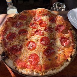 Pepperoni and Gorgonzola pizza Pepperoni and Gorgonzola pizza