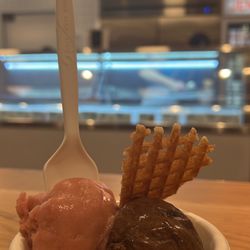 Jeni's Splendid Ice Creams - Rose sorbet Texas sheet cake