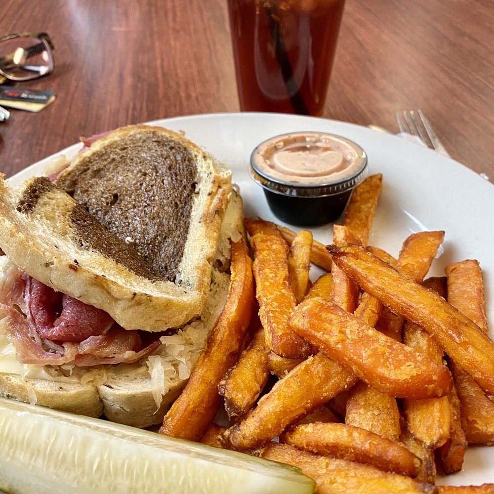 Red River Bistro - Reuben and Sweet Potatoe fries - Pizza Near Me - Baker, Montana Red River Bistro - Reuben and Sweet Potatoe fries - Pizza Near Me - Baker, Montana