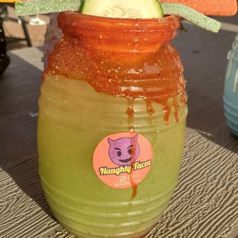Naughty Tacos - Cucumber lime Agua fresca - Food Trucks Near Me - Phoenix, Arizona