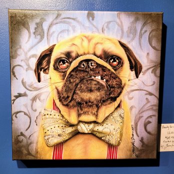 Woolworth Walk - Pug Painting - Art Galleries Near Me - Asheville, North Carolina