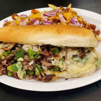 Chubby's Diner - Philly Cheesesteak w/ chili cheese fries - Diners Near Me - Manteca, California