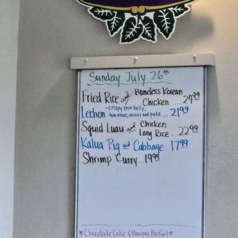 Kuhio Grille - Specials for the day - Hawaiian Near Me - Hilo, Hawaii